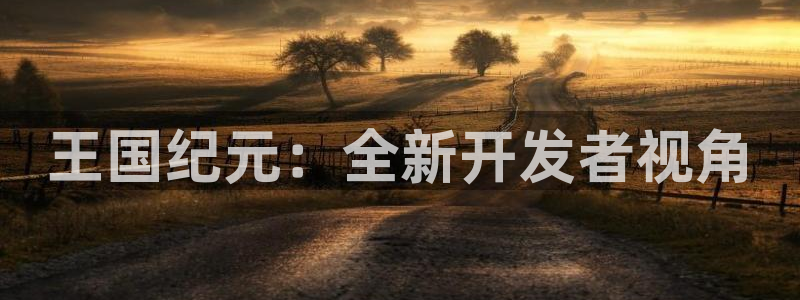 V8娱乐注册：王国纪元：全新开发者视角